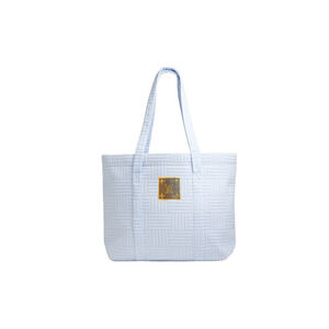 Terry Cloth Tote Bag - Light Blue